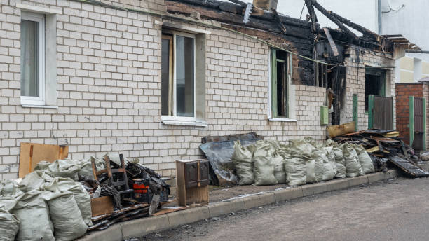Professional Fire Damage Removal technician working in Bensalem, PA